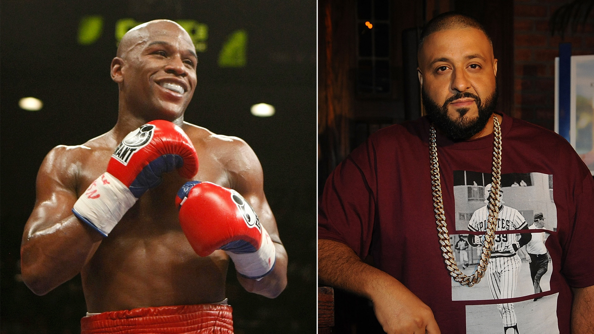 The SEC charged Floyd Mayweather Jr. (left) and DJ Khaled with cryptocurrency fraud. (Credit: Ethan Miller/Getty Images, Brad Barket/Getty Images for UrbanDaddy)