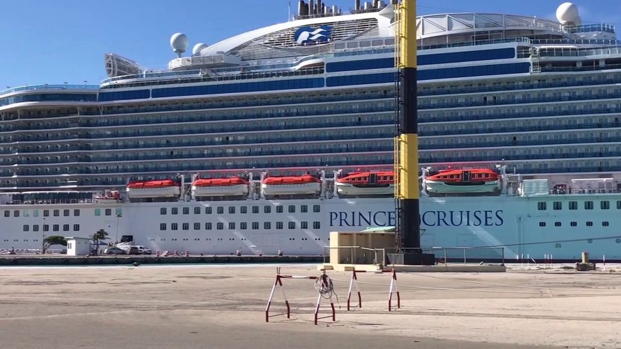 A Princess cruises ship returned to Florida after a passenger died aboard it in mid-November. (Credit: WPLG)