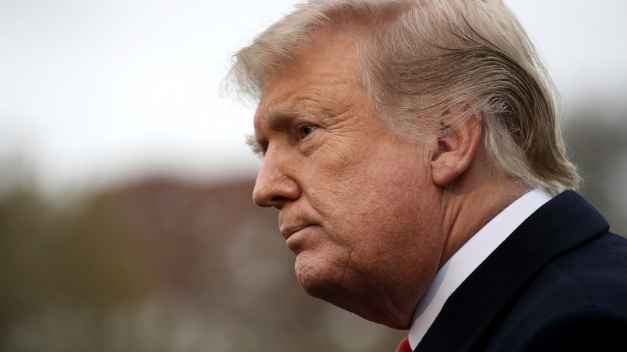 Donald Trump answers questions from the press while departing the White House on Nov. 26, 2018, in Washington, DC. (Credit: Win McNamee/Getty Images)