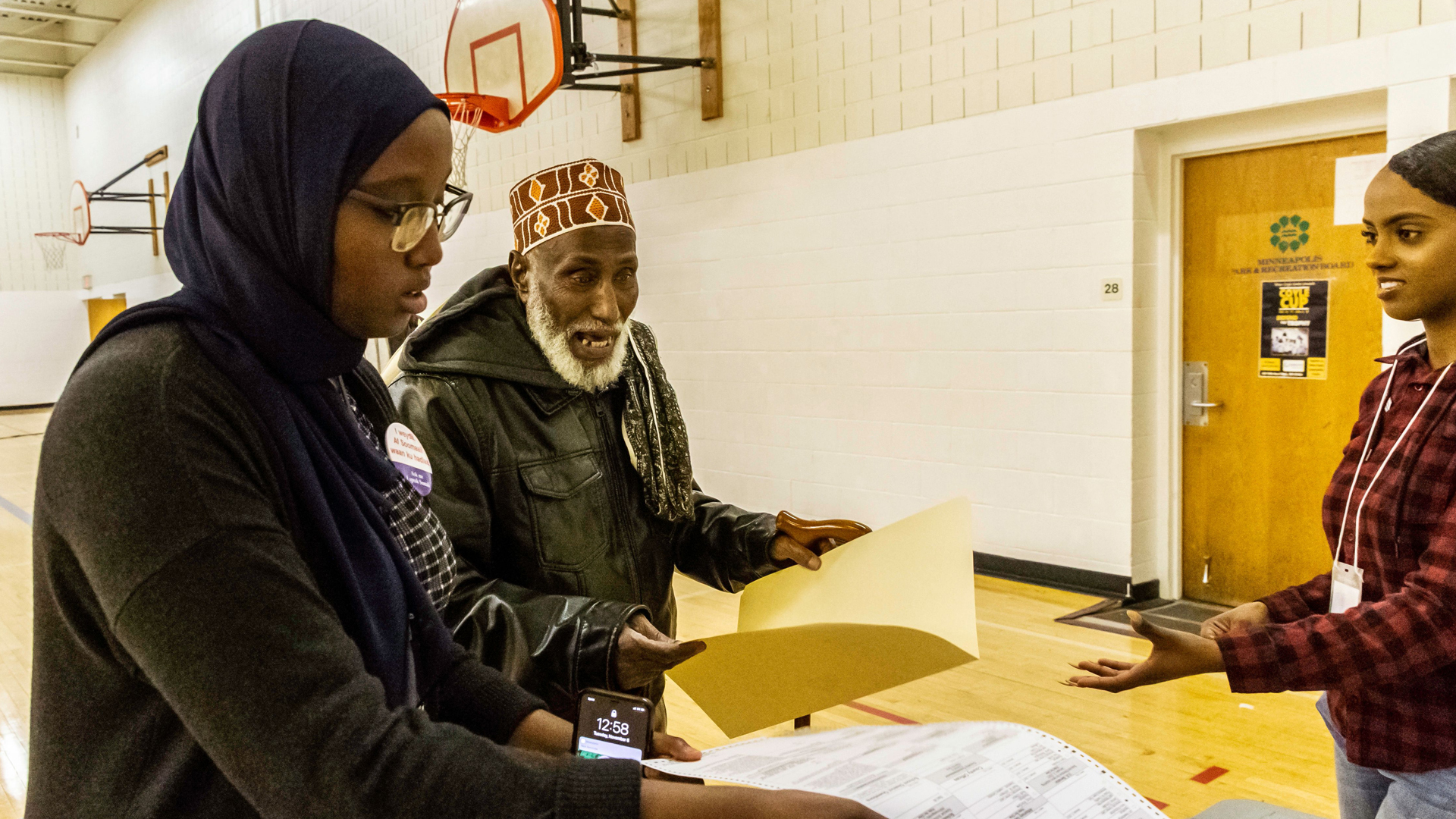 Voters cast ballots at a polling station in Minneapolis on Nov. 6, 2018. (Credit: KEREM YUCEL/AFP/Getty Images)