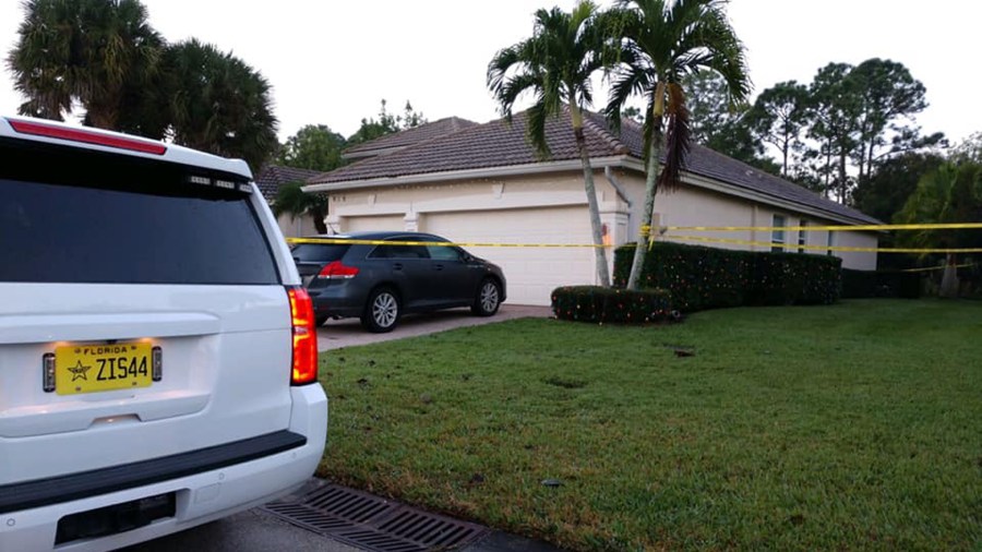 Police investigated at a home after a man shot one of his two sons while they were engaged in a violent struggle, authorities say. (Credit: Martin County Sheriff's Office)