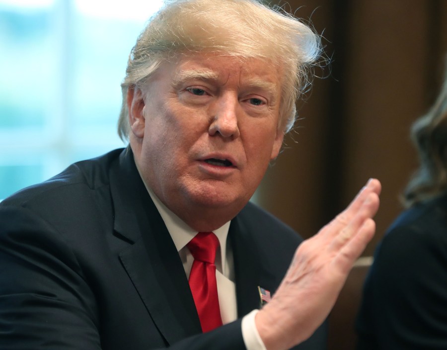 U.S. President Donald Trump speaks during a meeting with Governors elects in the Cabinet Room at the White House on December 13, 2018 in Washington, DC. (Credit: Mark Wilson/Getty Images)