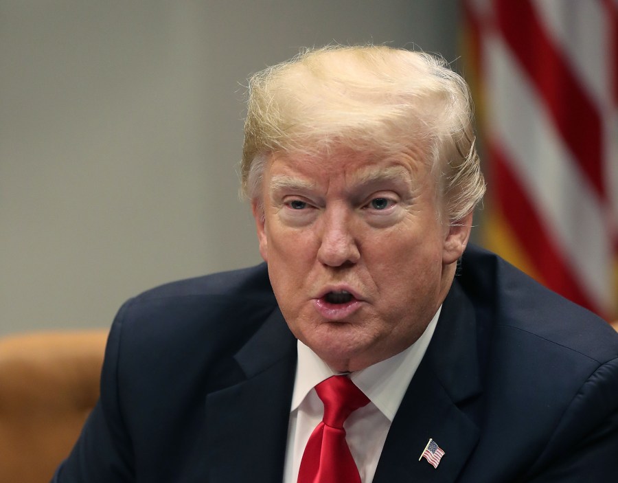 U.S. President Donald Trump leads a roundtable discussion on Dec. 18, 2018. (Credit: Mark Wilson/Getty Images)