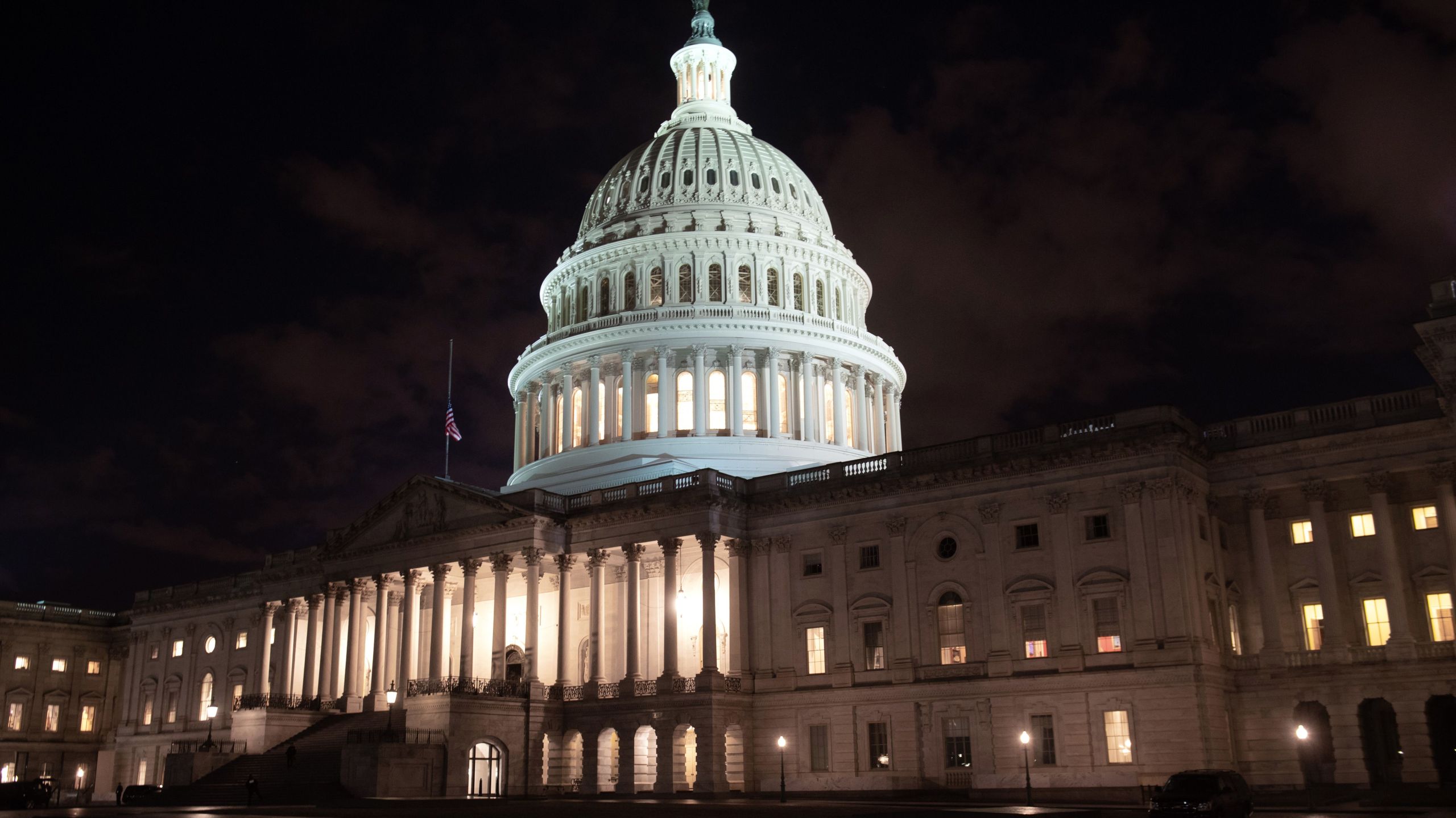 The US Capitol is seen ahead of a possible government shutdown, in Washington, DC, December 21, 2018. (Credit: Saul Loeb/AFP/Getty Images)