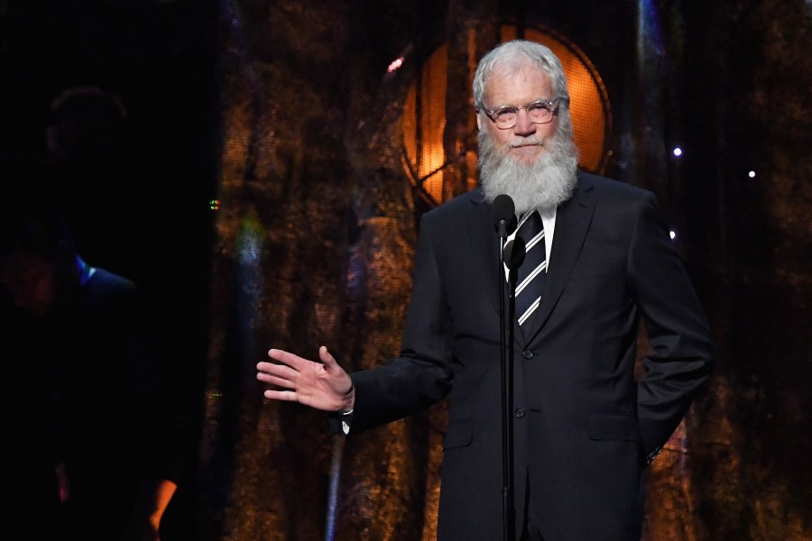 David Letterman speaks onstage at the 32nd Annual Rock & Roll Hall Of Fame Induction Ceremony at Barclays Center on April 7, 2017. (Credit: Mike Coppola/Getty Images)