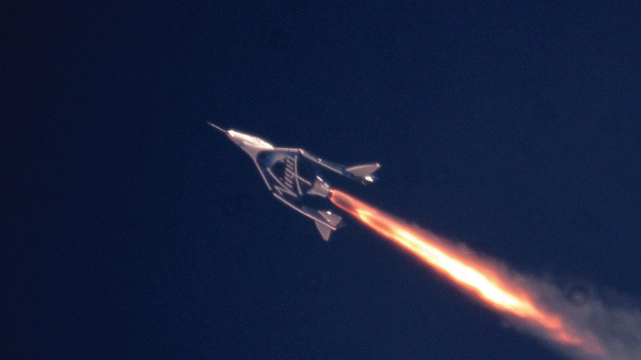 Virgin Galactic posted this image of a spacecraft on its website.