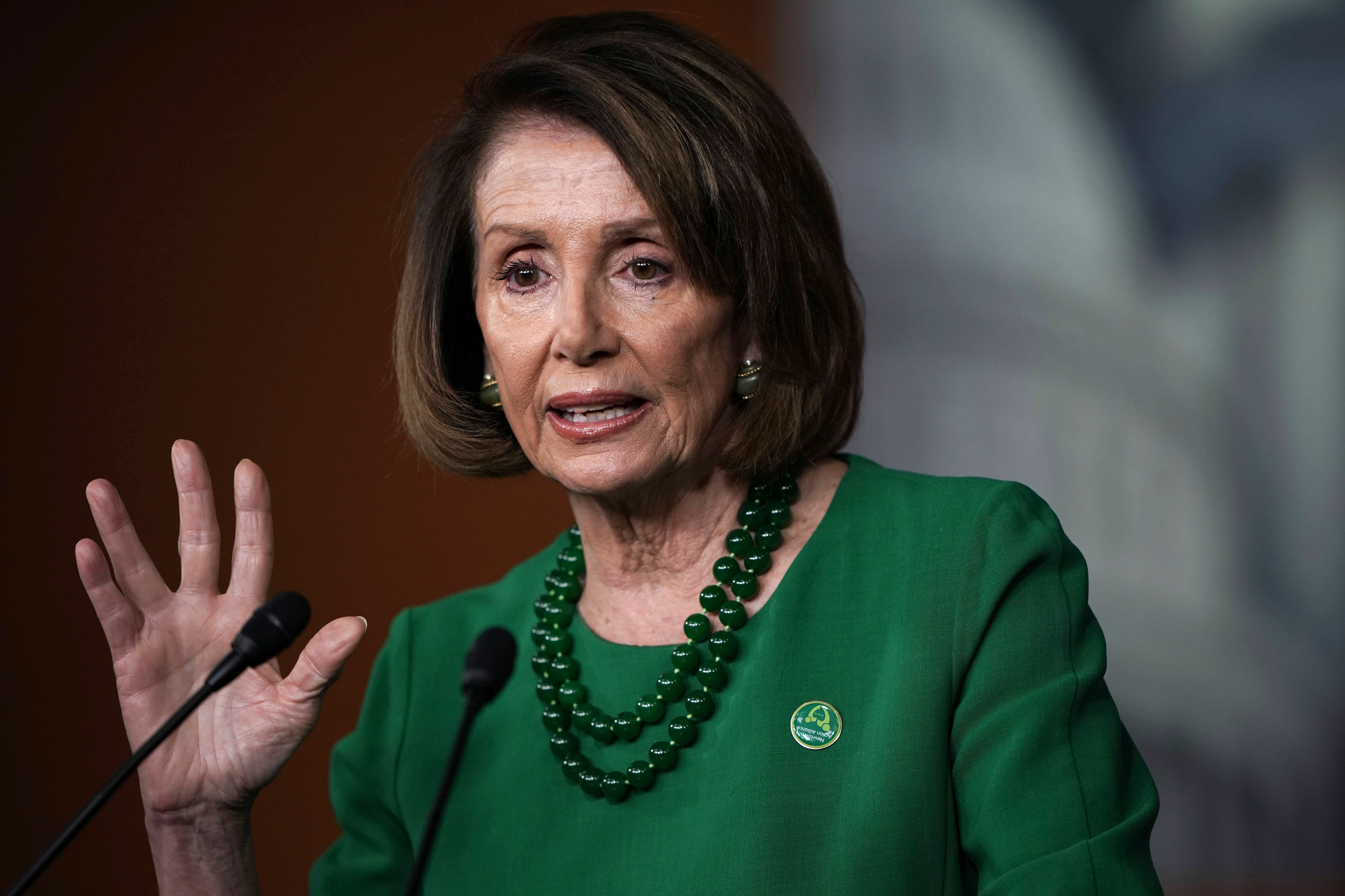 U.S. House Democratic Leader Nancy Pelosi speaks during her weekly news conference Dec. 6, 2018, in Washington, DC.(Credit: Alex Wong/Getty Images)