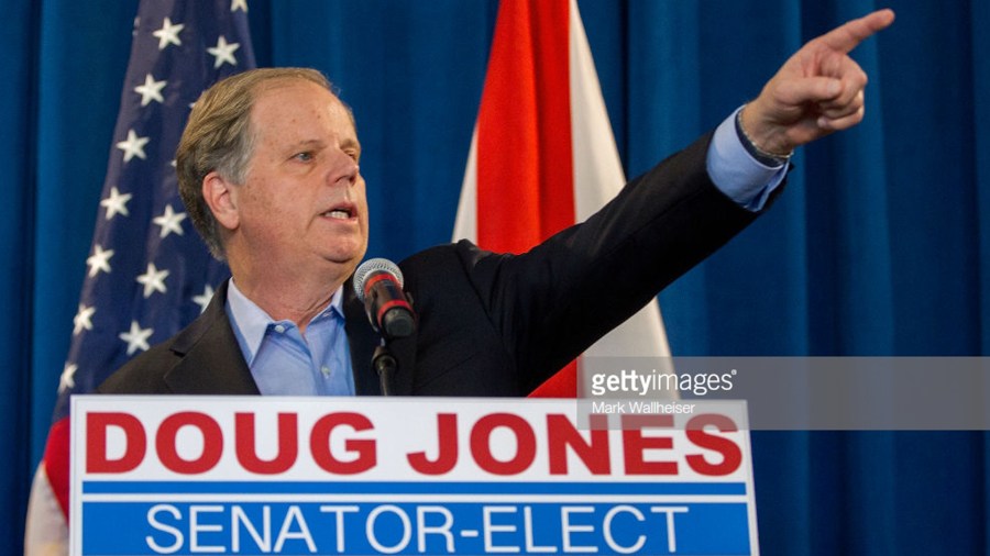 Senator-elect Doug Jones speaks during a Dec. 13, 2017, in Birmingham, Alabama. (Credit: Mark Wallheiser/Getty Images)