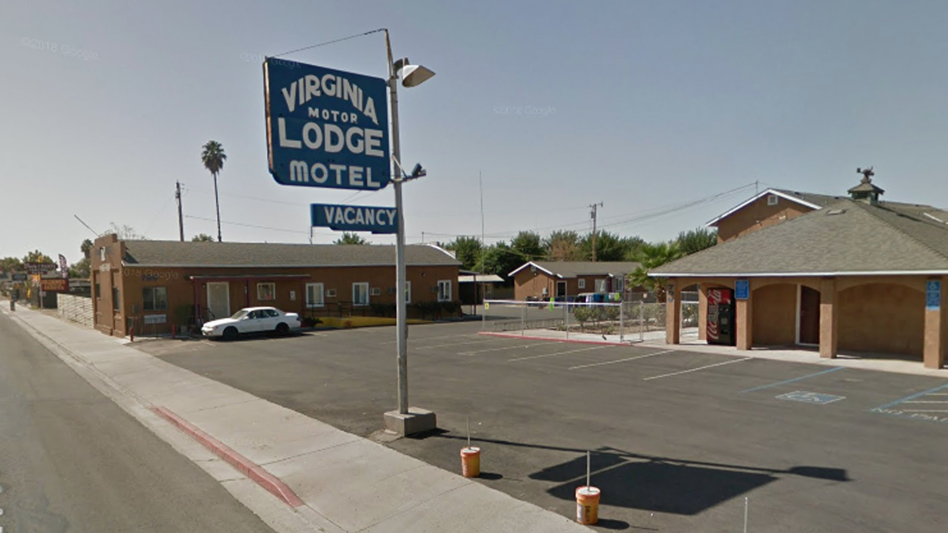 The Virginia Motor Lodge Motel in Tulare is seen in an image from Google Maps.