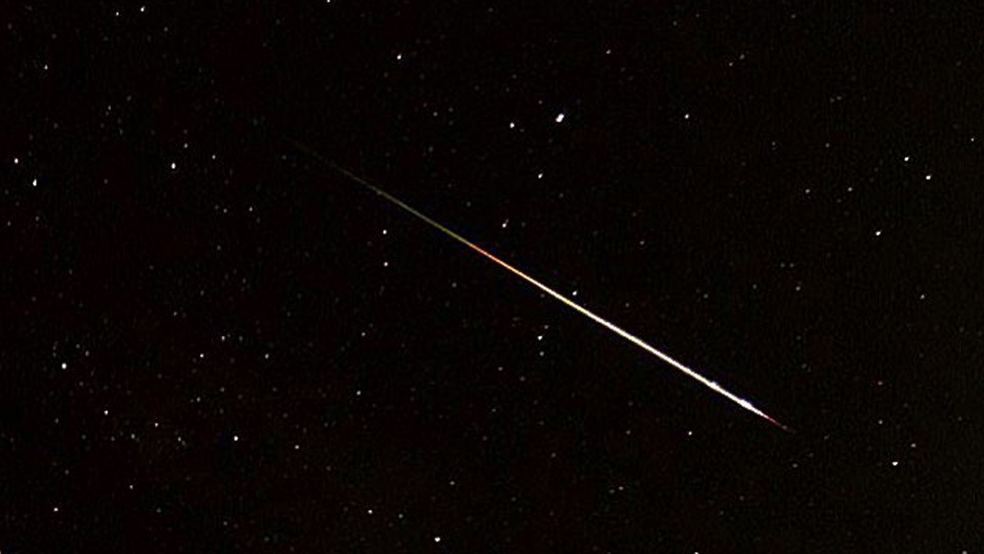 The Geminid meteor shower is known for its "shooting" stars. (Credit: Ben Woodgates/CNN)