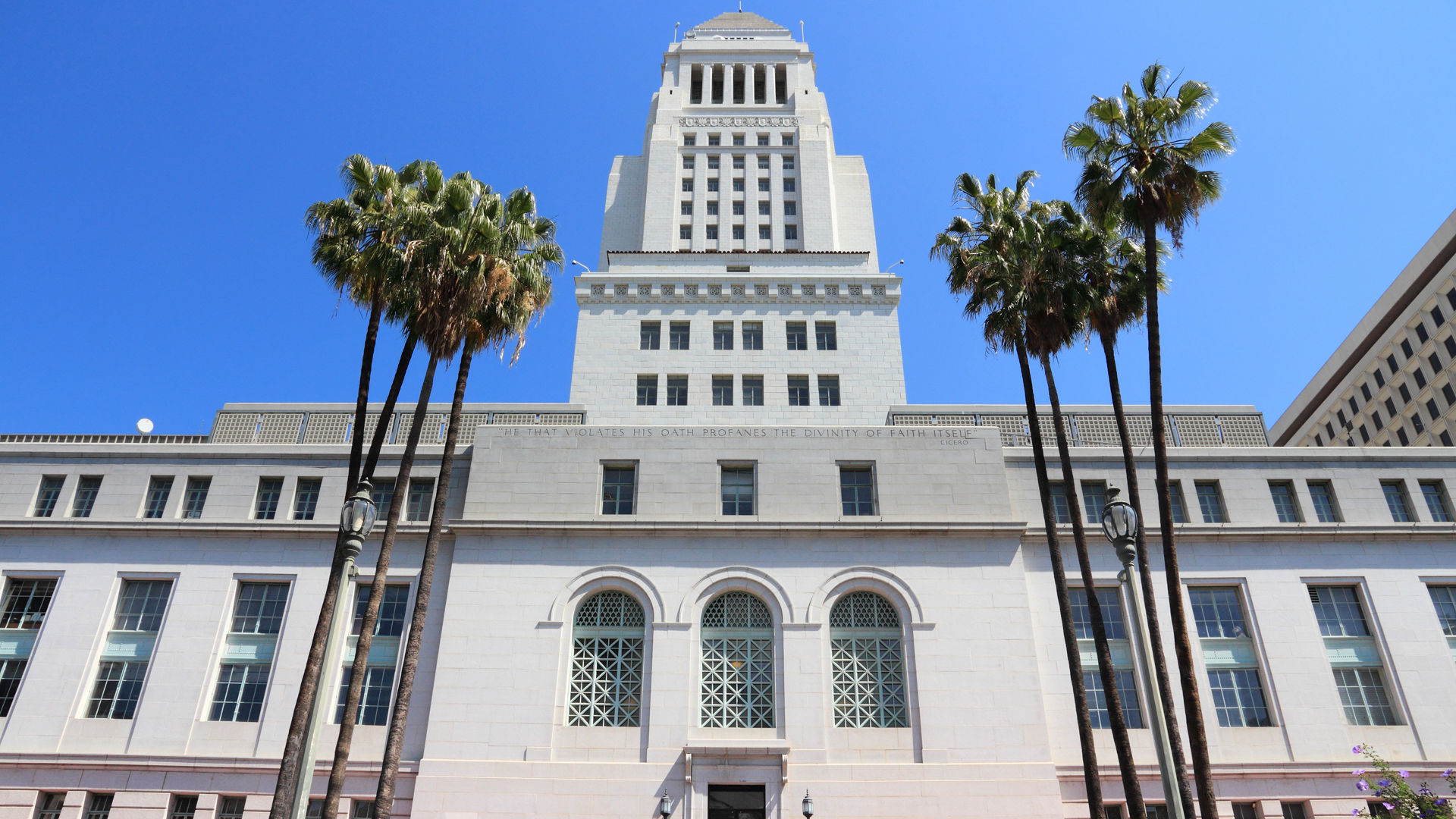 Los Angeles City Hall is seen in an undated photo. (iStock / Getty Images Plus)