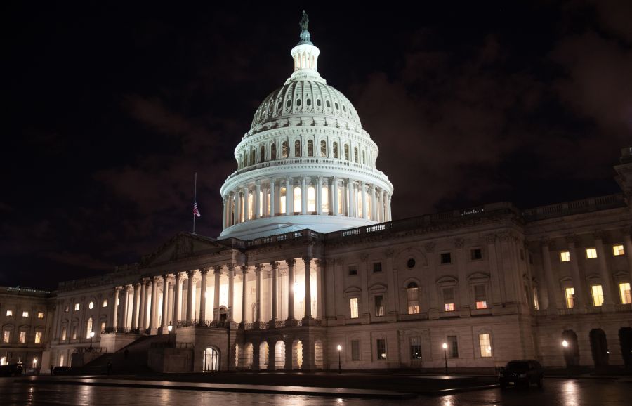 The U.S. Capitol is seen ahead of the partial government shutdown, in Washington, D.C., Dec. 21, 2018. (Credit: SAUL LOEB/AFP/Getty Images)