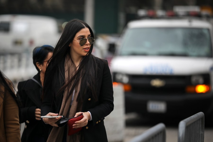 Emma Coronel Aispuro, the wife of Joaquin "El Chapo" Guzman, arrives at the U.S. District Court for the Eastern District of New York in New York City on Jan. 23, 2019. (Credit: Drew Angerer / Getty Images)