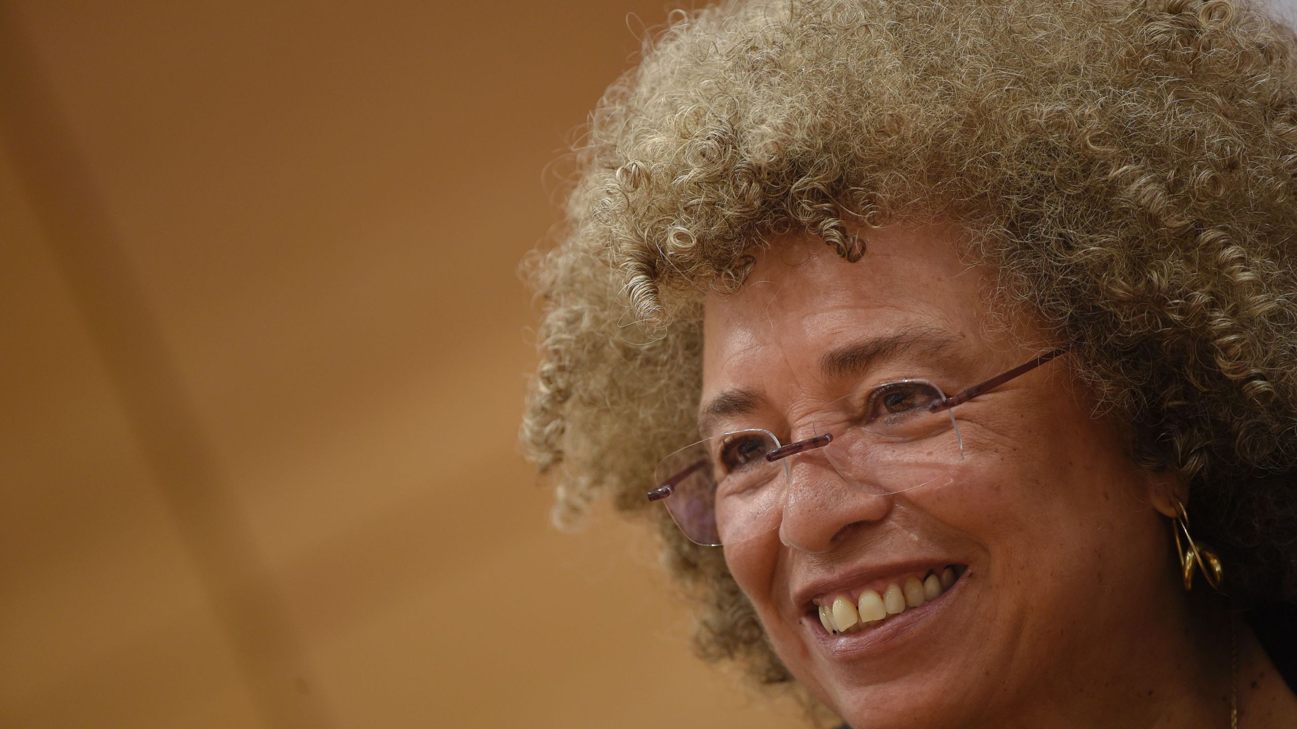 U.S. political civil-rights activist Angela Davis attends a meeting "The meaning of white supremacy today", held at "Roma TRE University" , on March 14, 2016, in Rome. (Credit: ANDREAS SOLARO/AFP/Getty Images)