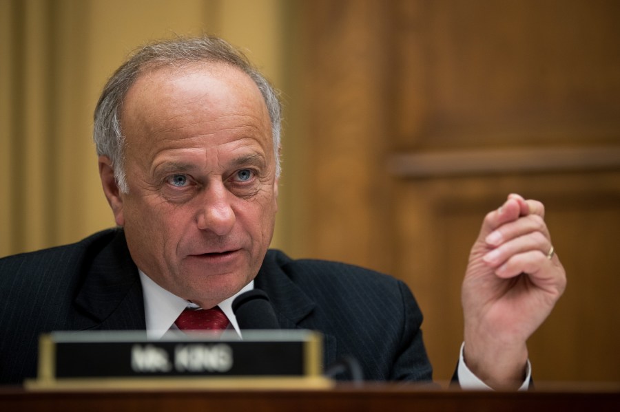 Rep. Steve King (R-IA) questions witnesses during a House Judiciary Committee hearing concerning the oversight of the U.S. refugee admissions program, on Capitol Hill, October 26, 2017 in Washington, DC. (Credit: Drew Angerer/Getty Images)