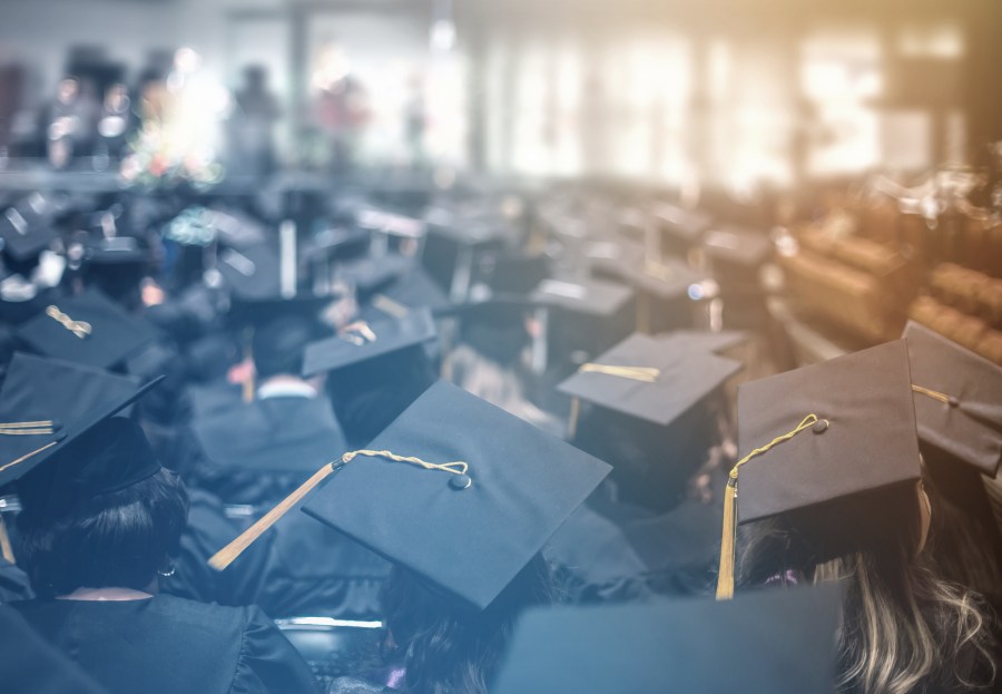 College graduates are seen in this file photo. (Credit: Getty Images)