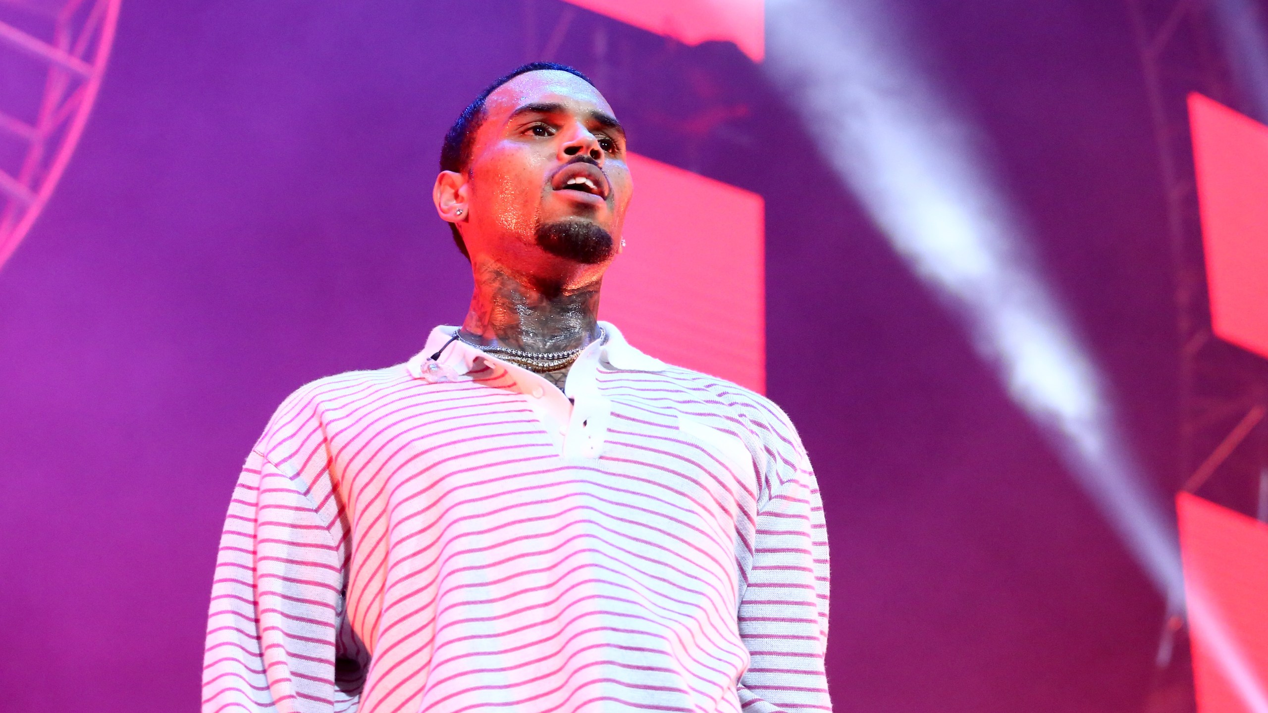 Chris Brown performs at 2018 BET Experience Staples Center Concert, sponsored by COCA-COLA, at L.A. Live on June 22, 2019, in Los Angeles. (Credit: Ser Baffo/Getty Images for BET)