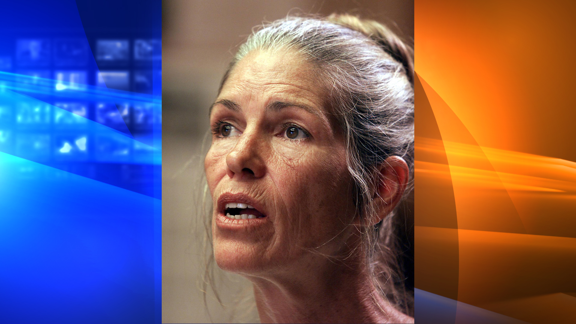 Leslie Van Houten, a former follower of Charles Manson, listens as former Deputy District Attorney Stephen Kay (not seen) describes the 1969 killing scene of the Smaldino couple during a parole hearing June 28, 2002, at the California Institution for Women in Corona. (Credit: DAMIAN DOVARGANES/AFP/Getty Images)