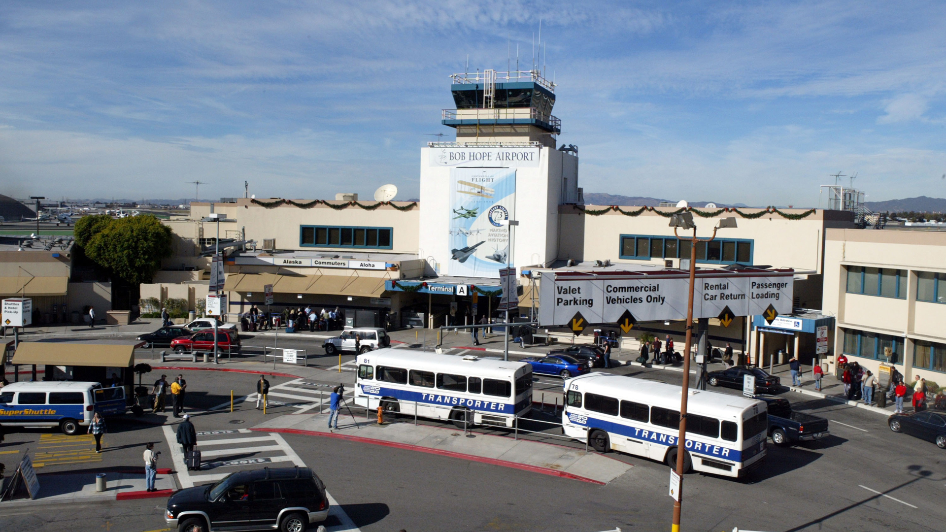 The Hollywood Burbank Airport is seen in a file photo from 2003. (Frazer Harrison/Getty Images)