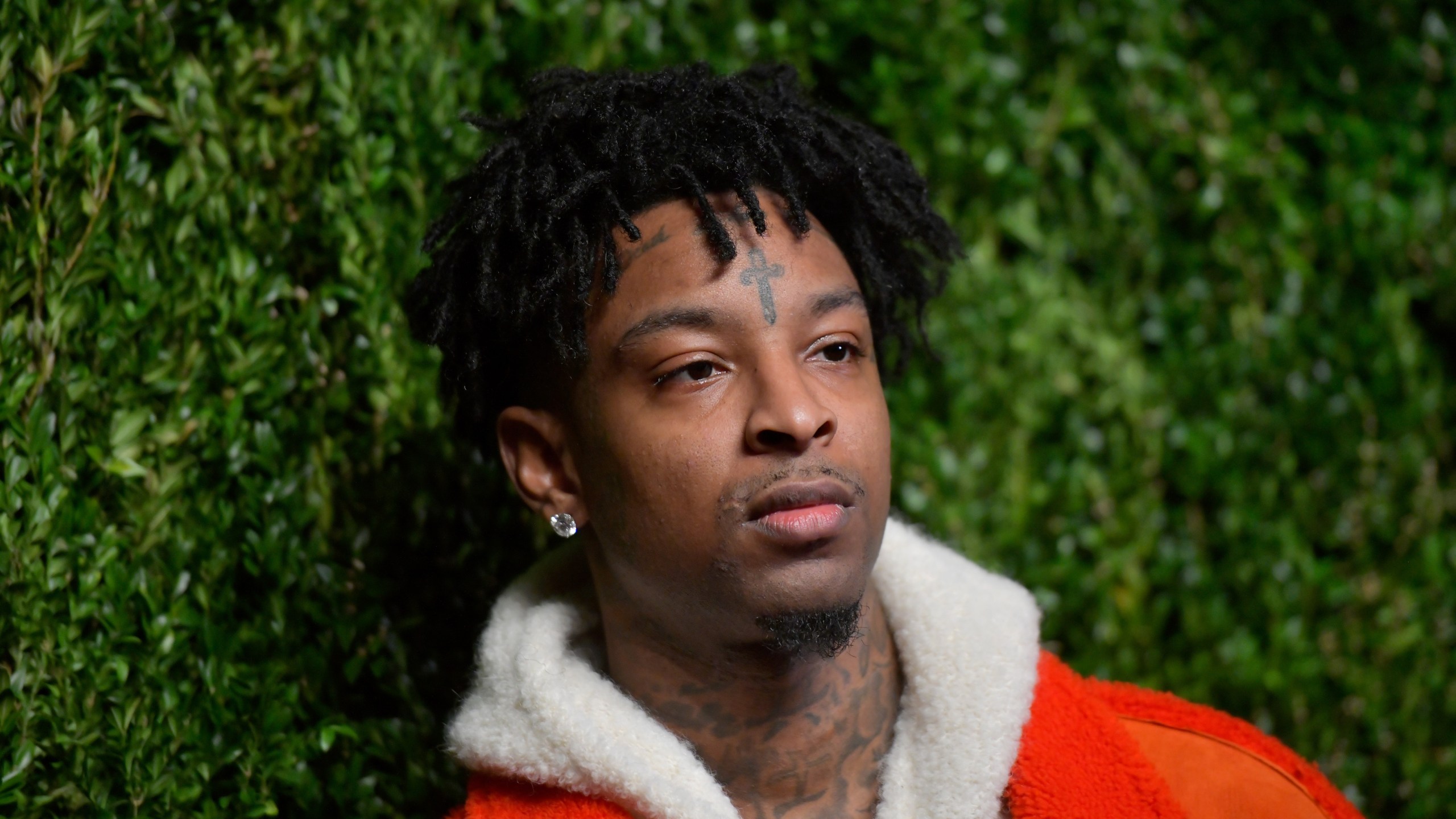 21 Savage attends the CFDA / Vogue Fashion Fund 15th Anniversary Event at Brooklyn Navy Yard on Nove. 5, 2018. (Credit: Roy Rochlin/Getty Images)