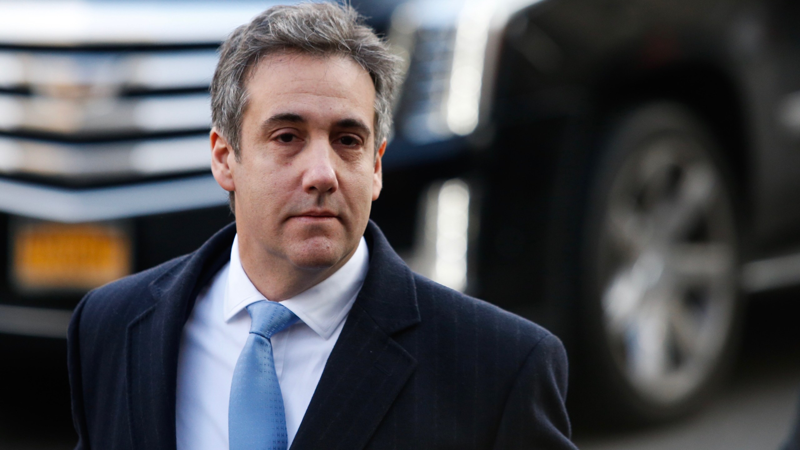 Michael Cohen arrives at federal court for his sentencing hearing on Dec. 12, 2018 in New York City. (Credit: Eduardo Munoz Alvarez/Getty Images)