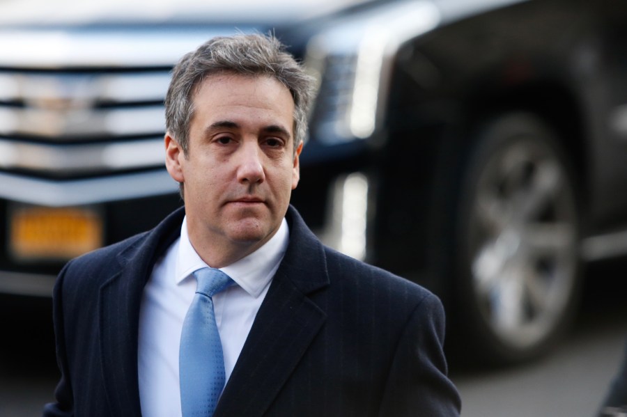 Michael Cohen arrives at federal court for his sentencing hearing on Dec. 12, 2018 in New York City. (Credit: Eduardo Munoz Alvarez/Getty Images)