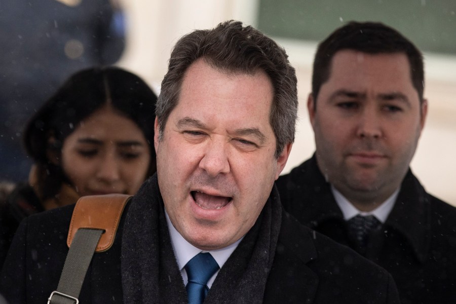 Jeffrey Lichtman, attorney for Joaquin "El Chapo" Guzman, speaks to reporters outside the U.S. District Court for the Eastern District of New York in Brooklyn on Feb. 12, 2019. (Credit: Drew Angerer / Getty Images)