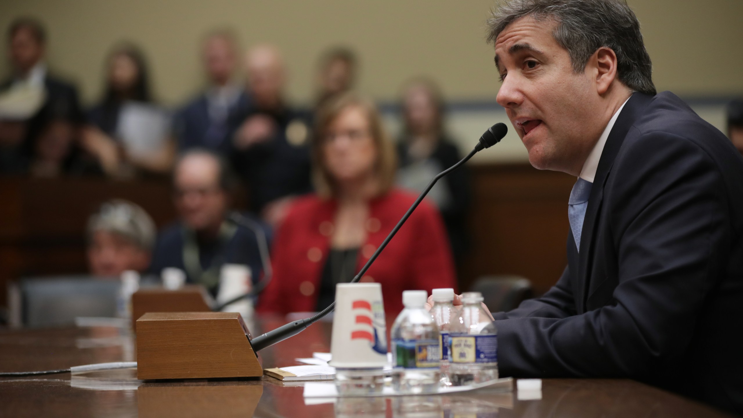 Michael Cohen, former attorney and fixer for President Donald Trump testifies before the House Oversight Committee on Capitol Hill on Feb. 27, 2019. (Credit: Chip Somodevilla/Getty Images)