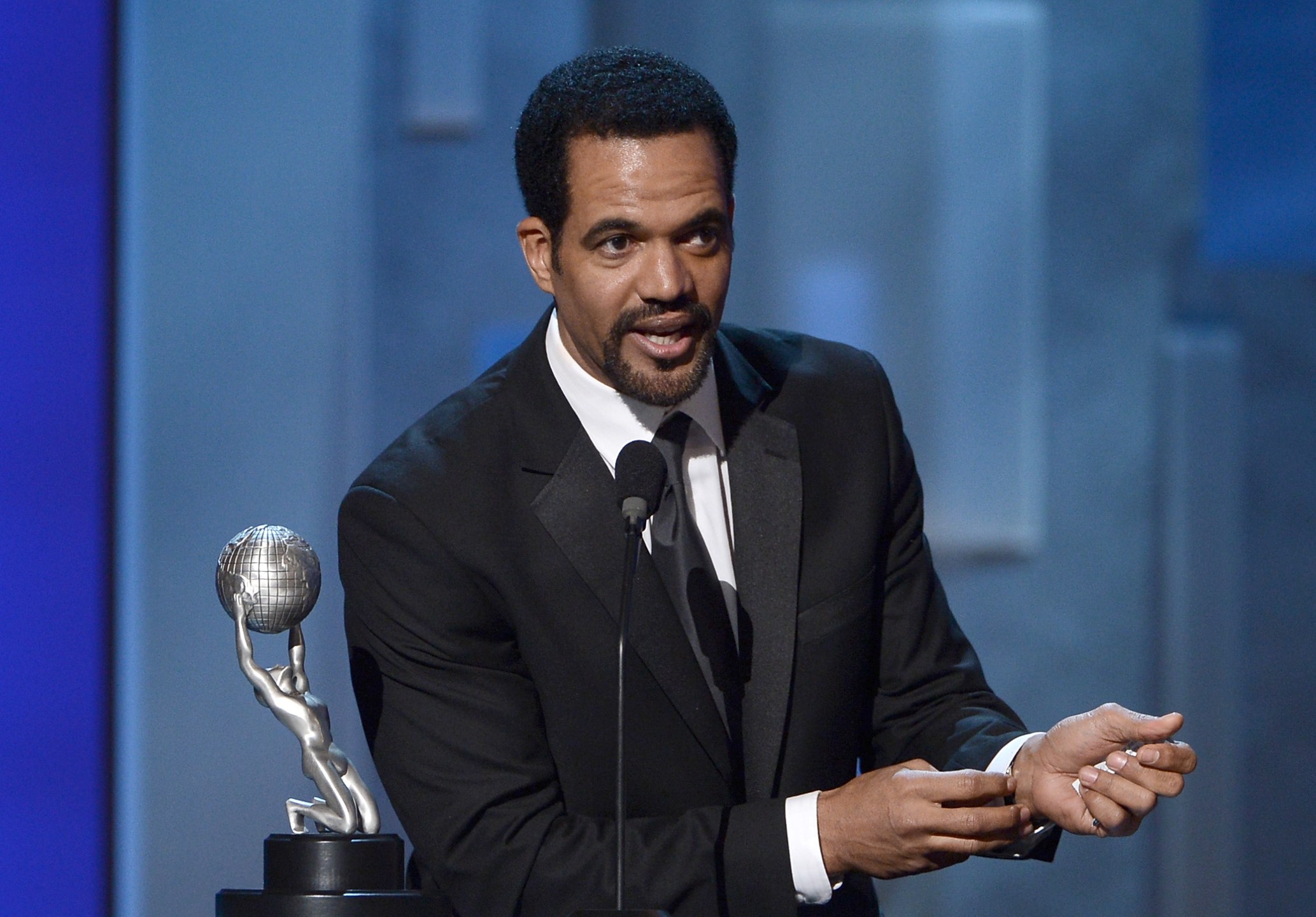 Actor Kristoff St. John onstage during the 44th NAACP Image Awards at The Shrine Auditorium on February 1, 2013 in Los Angeles. (Credit: Kevin Winter/Getty Images for NAACP Image Awards)