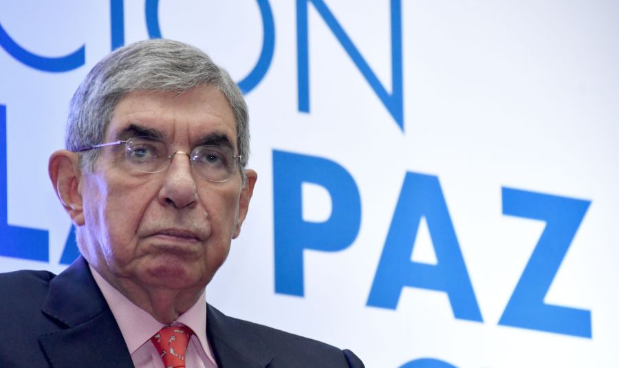 Former Costa Rican president and Nobel Peace Prize-winner Oscar Arias Sanchez, attends the closing ceremony of the Commemoration for the 30 years of the Central American Peace Accord in San Jose, Costa Rica on Aug. 11, 2017. (Credit: EZEQUIEL BECERRA/AFP/Getty Images)