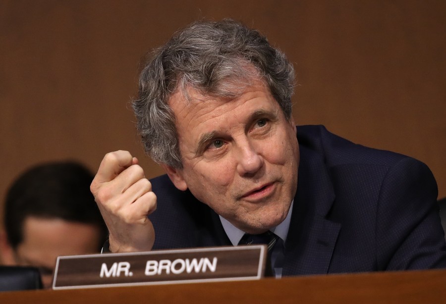 Sen. Sherrod Brown (D-OH) speaks during a markup of the Republican tax reform proposal Nov. 14, 2017, in Washington, D.C. (Credit: Win McNamee/Getty Images)