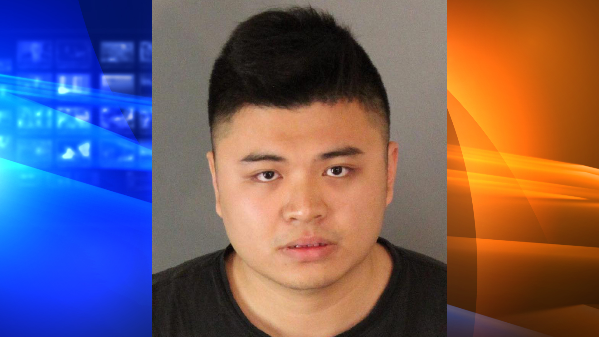 Li Haoming is seen in a booking photo released by Moreno Valley police.