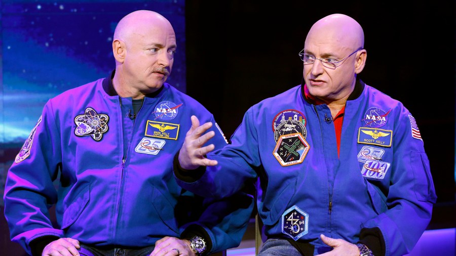 Mark Kelly (left) and Scott Kelly appear on NBC News' "Today" show. (Credit: Peter Kramer/NBC/NBC NewsWire via Getty Images)