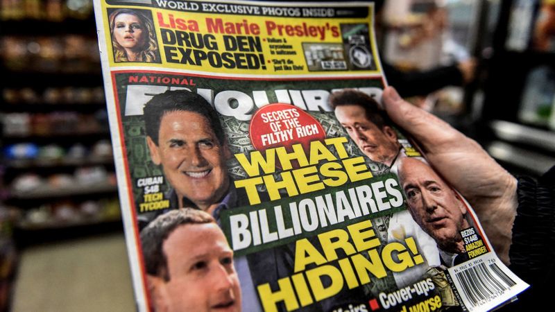 The National Enquirer is photographed at a convenience store in New York City on Feb. 8, 2019. (Credit: Stephanie Keith/Getty Images)