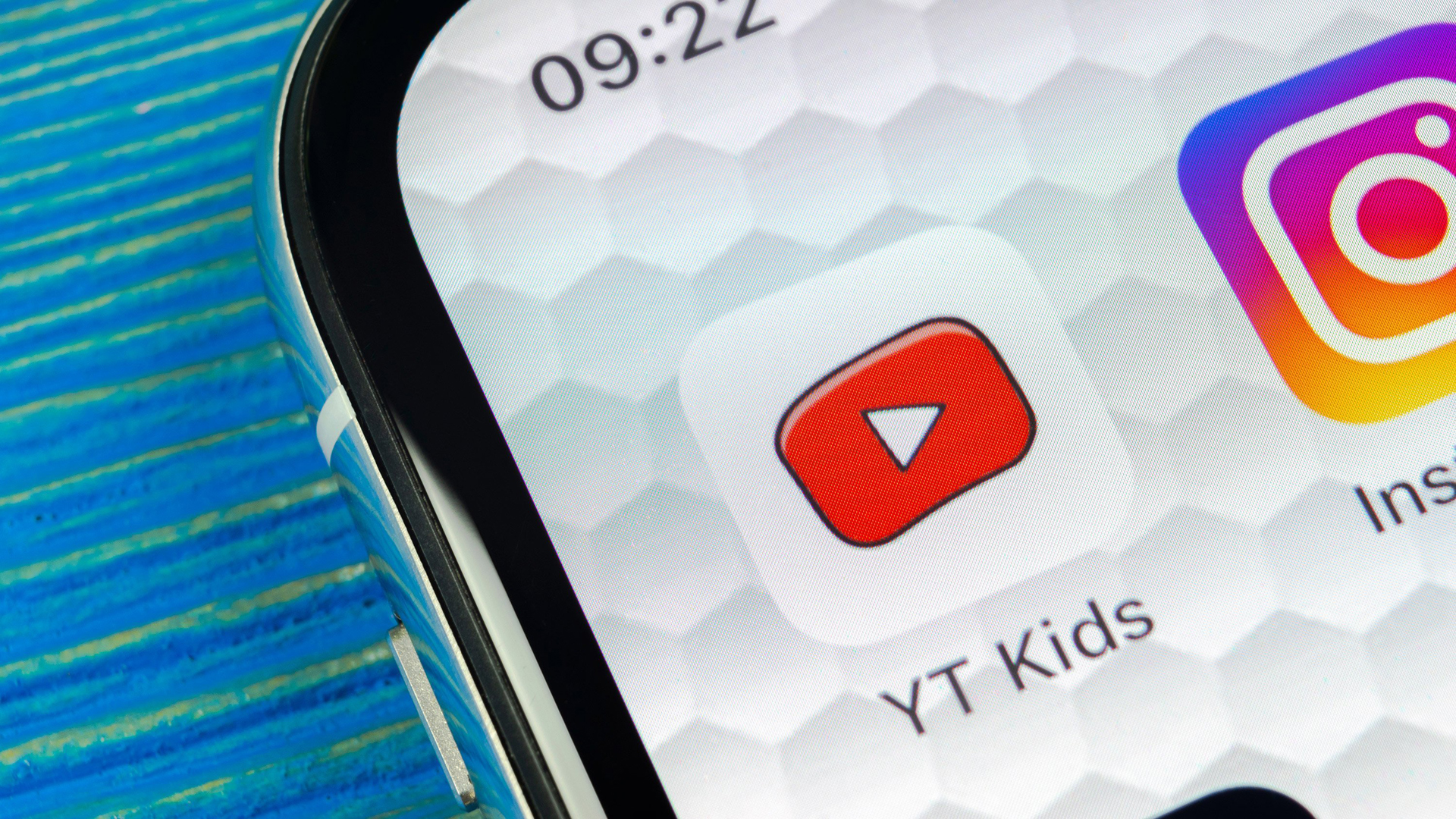 A file image shows the YT Kids app on a phone. (Credit: Shutterstock)