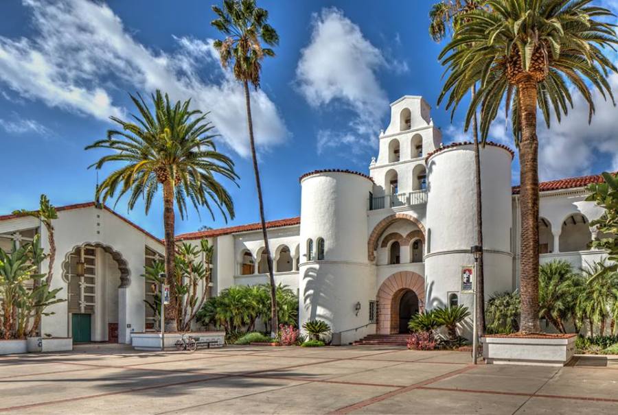 San Diego State University is seen in an image posted on the school's Facebook page on Feb. 25, 2015.