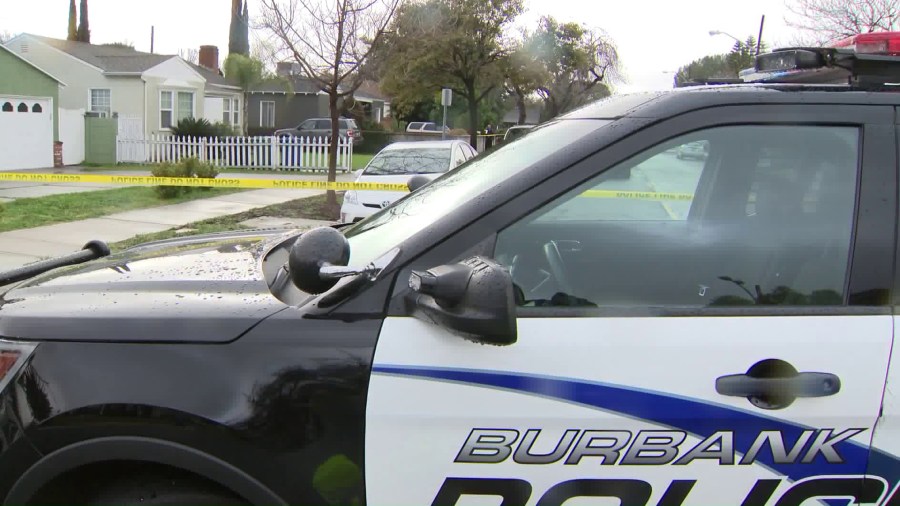 A Burbank police Department patrol car is seen in a file photo from 2019. (KTLA)