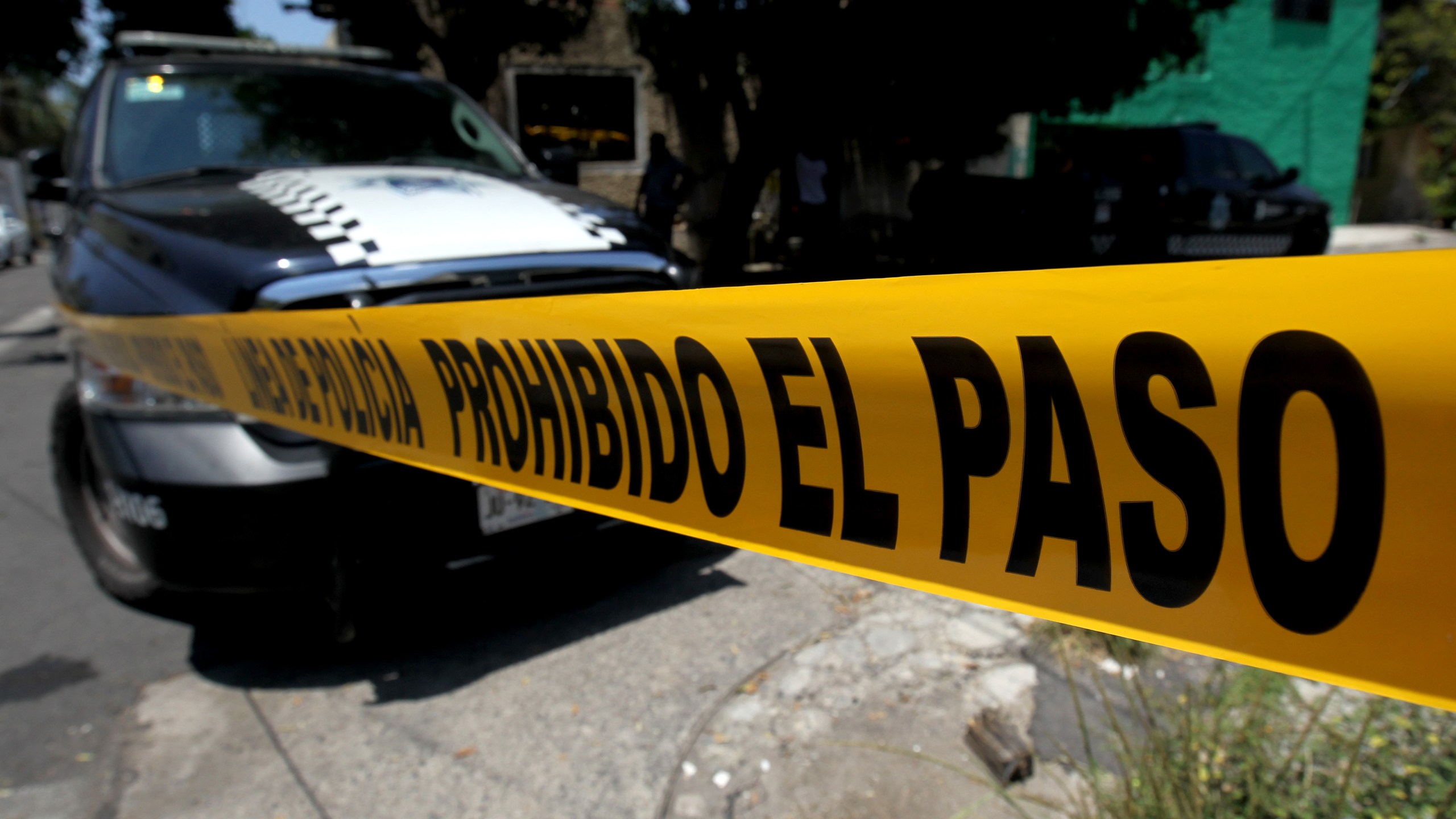 File photo of crime scene tape in Guadalajara, Jalisco State, Mexico. (Credit: ULISES RUIZ/AFP/Getty Images)