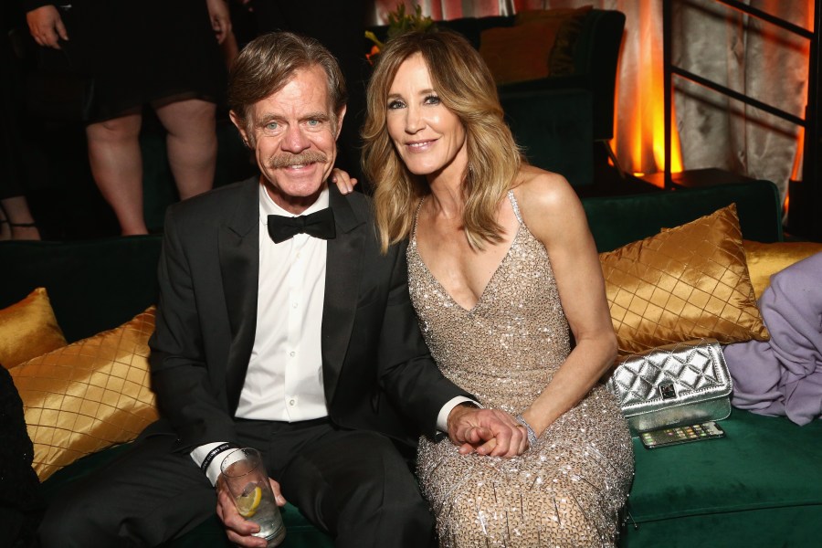 Felicity Huffman, right, and William H. Macy attend the Netflix 2019 Golden Globes After Party in Los Angeles on Jan. 6, 2019. (Credit: Tommaso Boddi / Getty Images for Netflix)