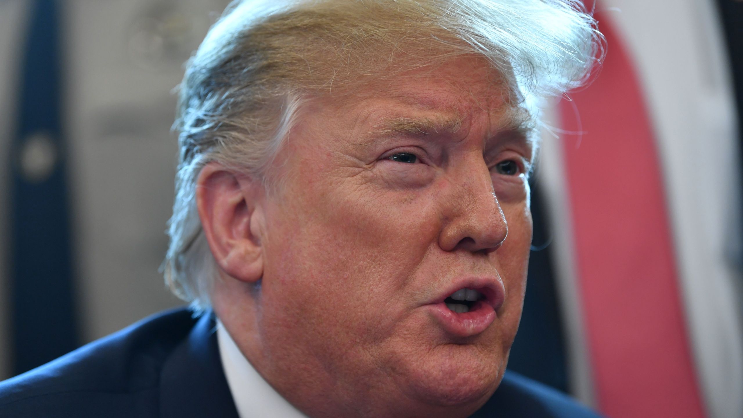 Donald Trump speaks on border security from the Oval Office of the White House in Washington, DC, March 15, 2019. (Credit: NICHOLAS KAMM/AFP/Getty Images)