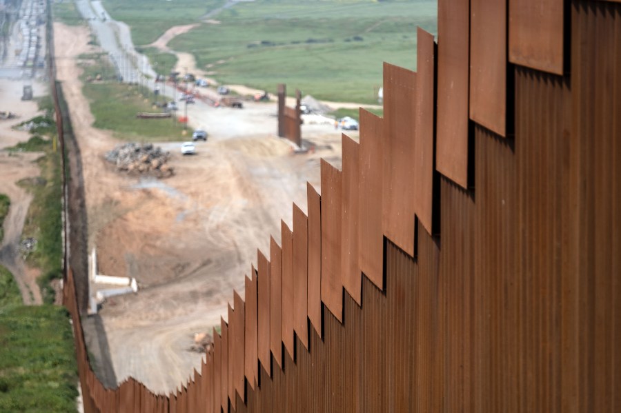 A section of the U.S.-Mexico border fence is seen from Tijuana on March 26, 2019. (Credit: Guillermo Arias / AFP / Getty Images)