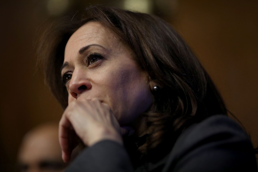 U.S. Sen. Kamala Harris (D-CA) listens to testimony from Kevin K. McAleenan, commissioner of U.S. Customs and Border Protection, during a Senate Judiciary Committee hearing March 6, 2019, in Washington, D.C. (Credit: Win McNamee/Getty Images)