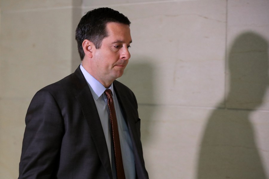 House Intelligence Committee ranking member Rep. Devin Nunes arrives for a closed-door hearing with Michael Cohen in the basement of the House Visitors Center at the U.S. Capitol on March 6, 2019. (Credit: Chip Somodevilla / Getty Images)