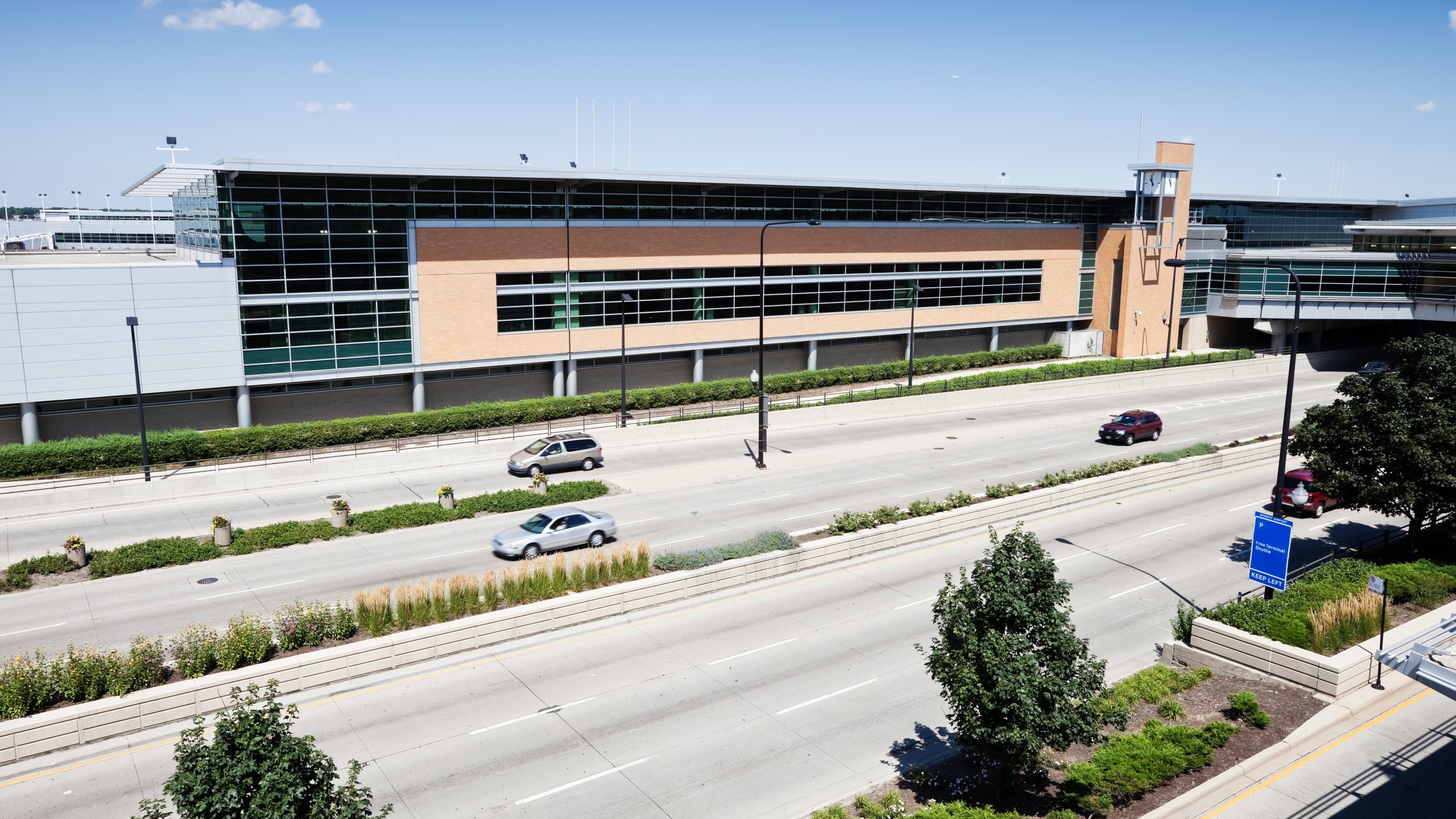 A Midway International Airport Terminal Building is seen in this file photo. (Credit: iStock / Getty Images Plus)