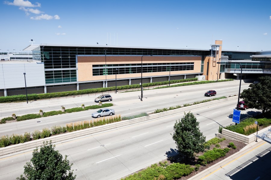 A Midway International Airport Terminal Building is seen in this file photo. (Credit: iStock / Getty Images Plus)