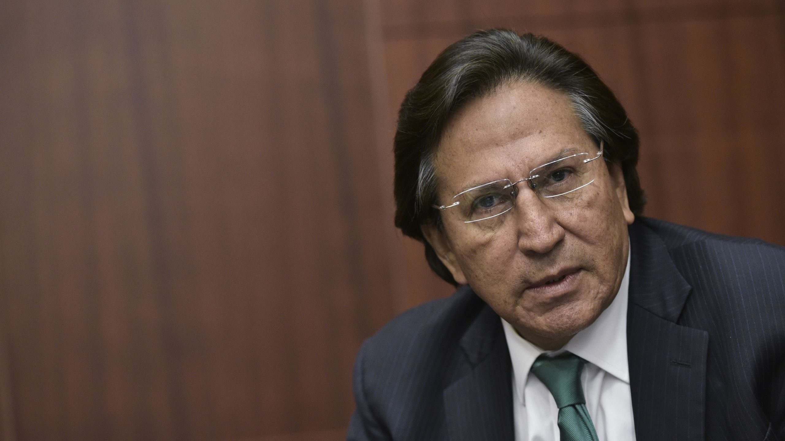 Former President of Peru Alejandro Toledo speaks during a discussion on Venezuela and the OAS at The Center for Strategic and International Studies (CSIS) on June 17, 2016 in Washington, DC. (Credit: MANDEL NGAN/AFP/Getty Images)