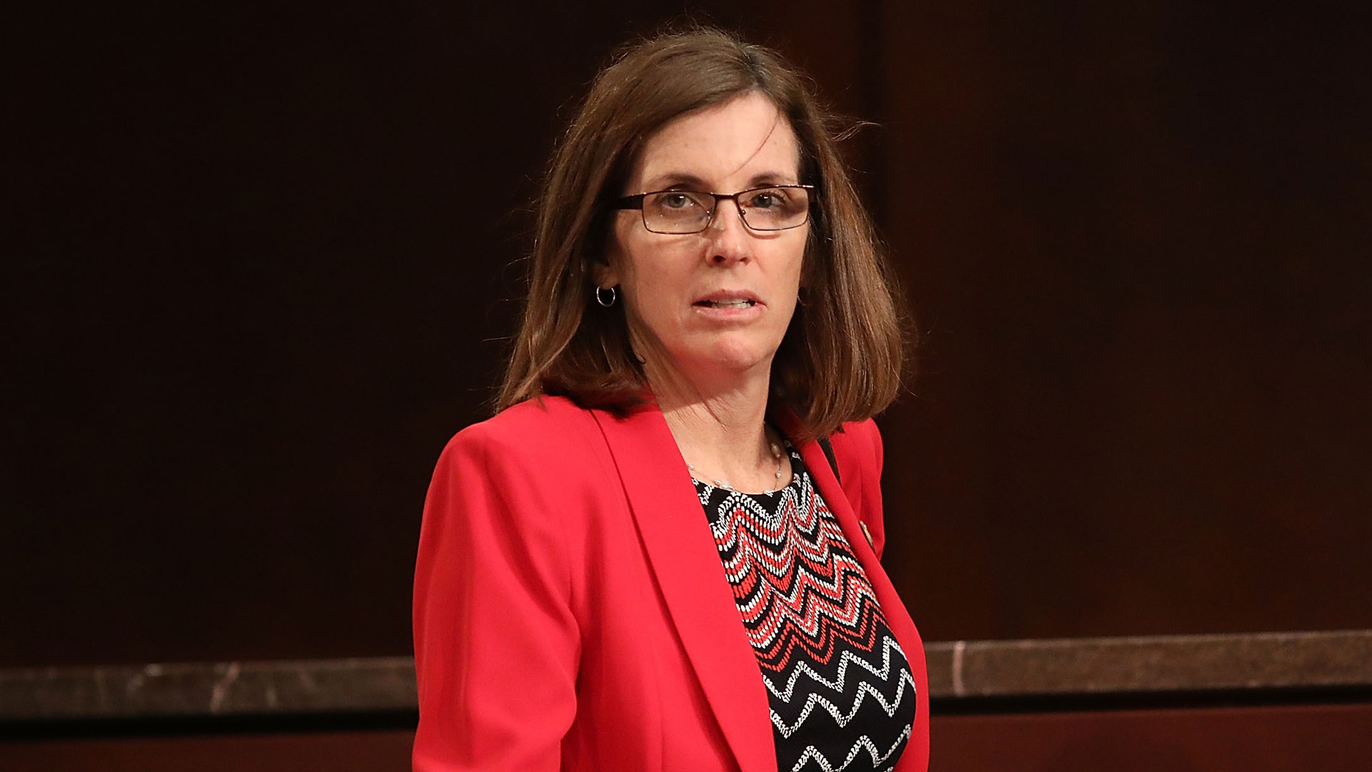 Martha McSally (R-AZ) arrives for a hearing in the House Visitors Center at the U.S. Capitol April 4, 2017 in Washington, DC. (Credit: Chip Somodevilla/Getty Images)