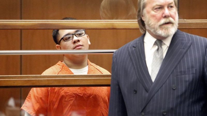 Albert Ochoa is seen in Los Angeles County Superior Court in 2018. (Credit: Al Seib / Los Angeles Times)