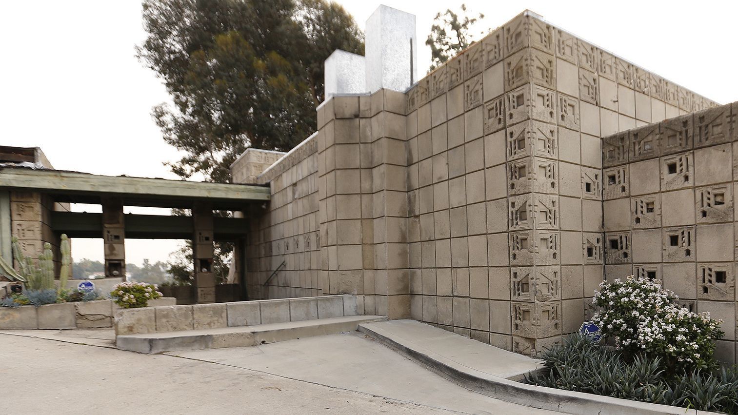 Frank Lloyd Wright's Freeman House is seen in 2019. (Credit: Al Seib / Los Angeles Times