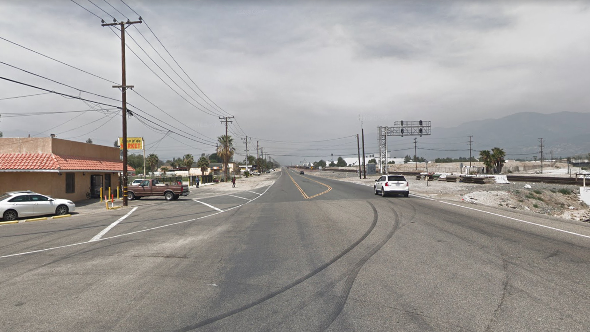 Cajon Boulevard, just north of Kern Street, as pictured in a Google Street View image in April of 2018.